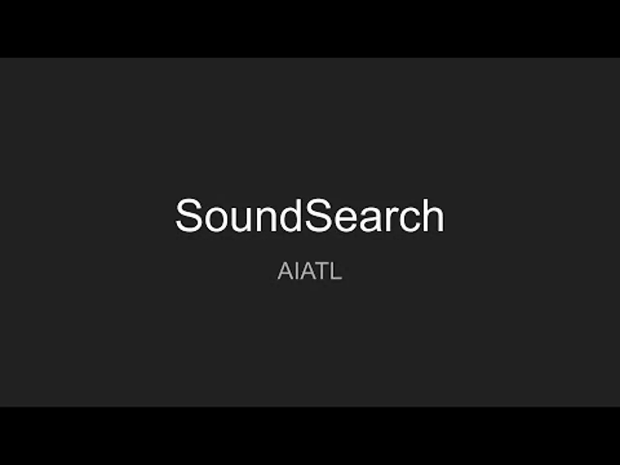 SoundSearch demo still