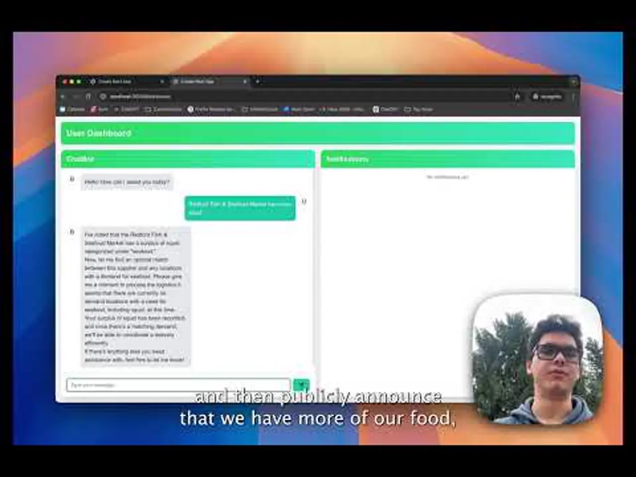 SwarmAid demo still